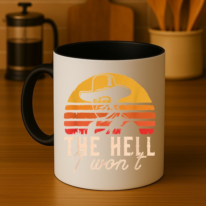 The Hell I Won't Quote Retro Vintage Mug