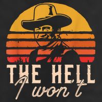 The Hell I Won't Quote Retro Vintage Golf Towel