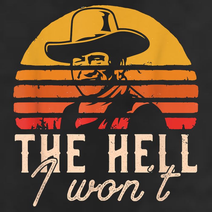 The Hell I Won't Quote Retro Vintage Golf Towel