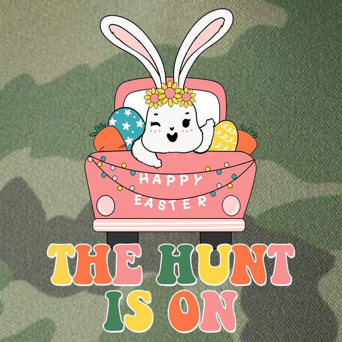 The Hunt Is On Easter Bunny Holiday Legacy Tie Dye Trucker Hat