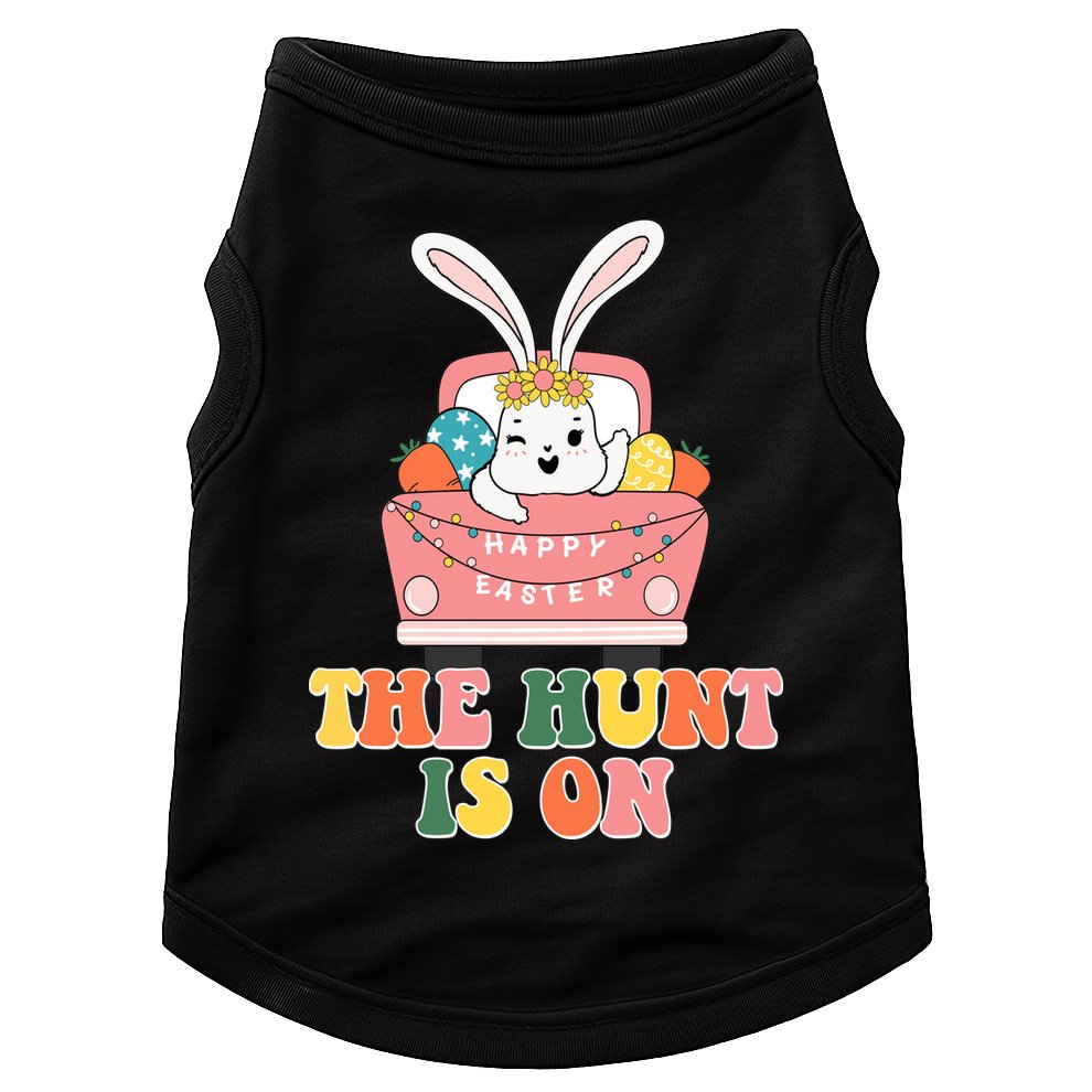 The Hunt Is On Easter Bunny Holiday Doggie Tank