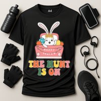 The Hunt Is On Easter Bunny Holiday Cooling Performance Crew T-Shirt
