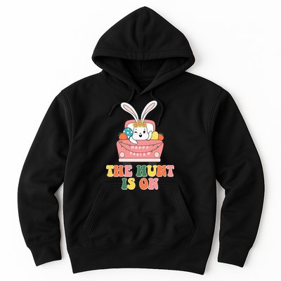 The Hunt Is On Easter Bunny Holiday Hoodie