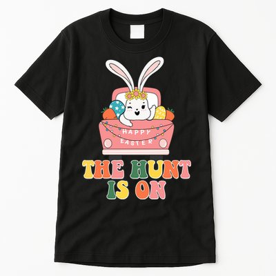 The Hunt Is On Easter Bunny Holiday Tall T-Shirt