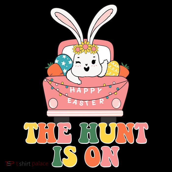 The Hunt Is On Easter Bunny Holiday Tall T-Shirt