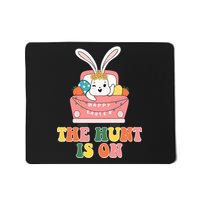The Hunt Is On Easter Bunny Holiday Mousepad