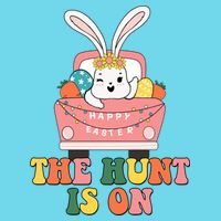 The Hunt Is On Easter Bunny Holiday Long Sleeve Shirt