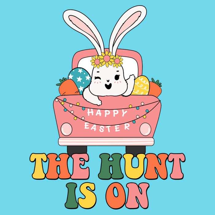 The Hunt Is On Easter Bunny Holiday Long Sleeve Shirt