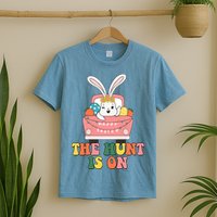 The Hunt Is On Easter Bunny Holiday T-Shirt