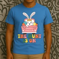 The Hunt Is On Easter Bunny Holiday T-Shirt