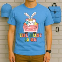 The Hunt Is On Easter Bunny Holiday T-Shirt