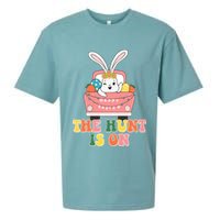 The Hunt Is On Easter Bunny Holiday Sueded Cloud Jersey T-Shirt