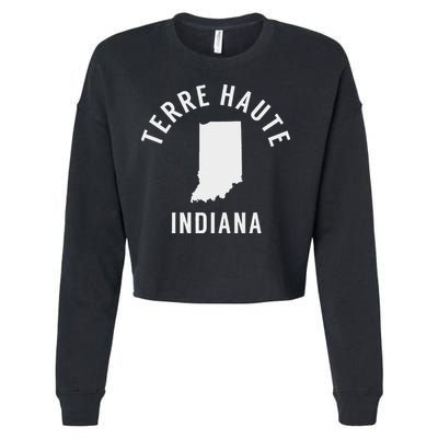 Terre Haute Indiana Souvenirs In Cropped Pullover Crew