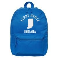 Terre Haute Indiana Souvenirs In 16 in Basic Backpack