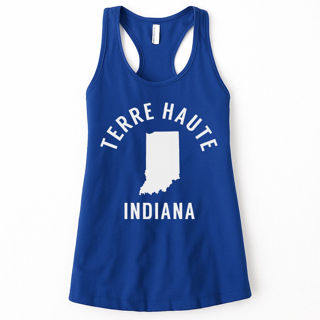 Terre Haute Indiana Souvenirs In Womens Tank Top