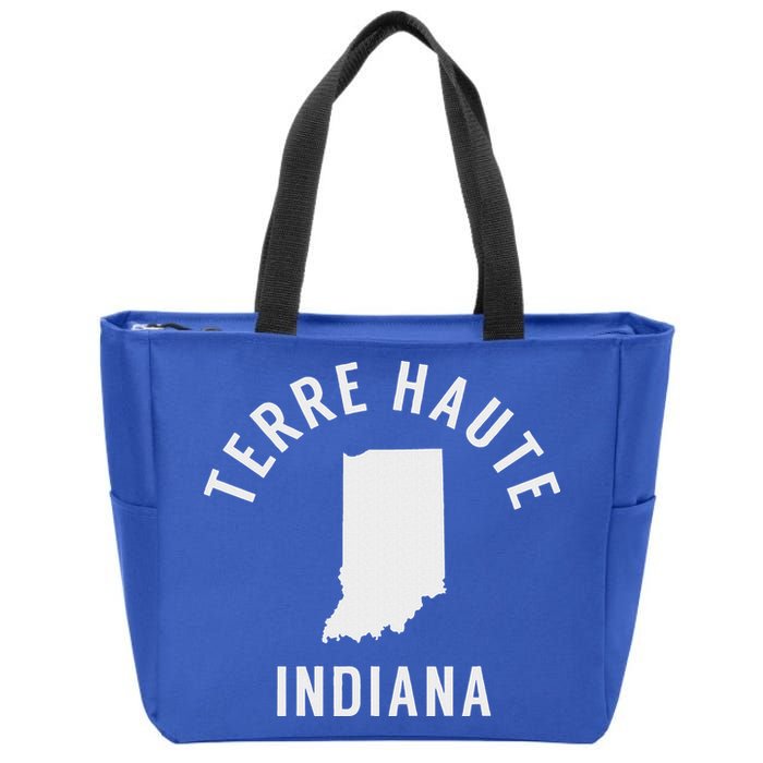Terre Haute Indiana Souvenirs In Zip Tote Bag
