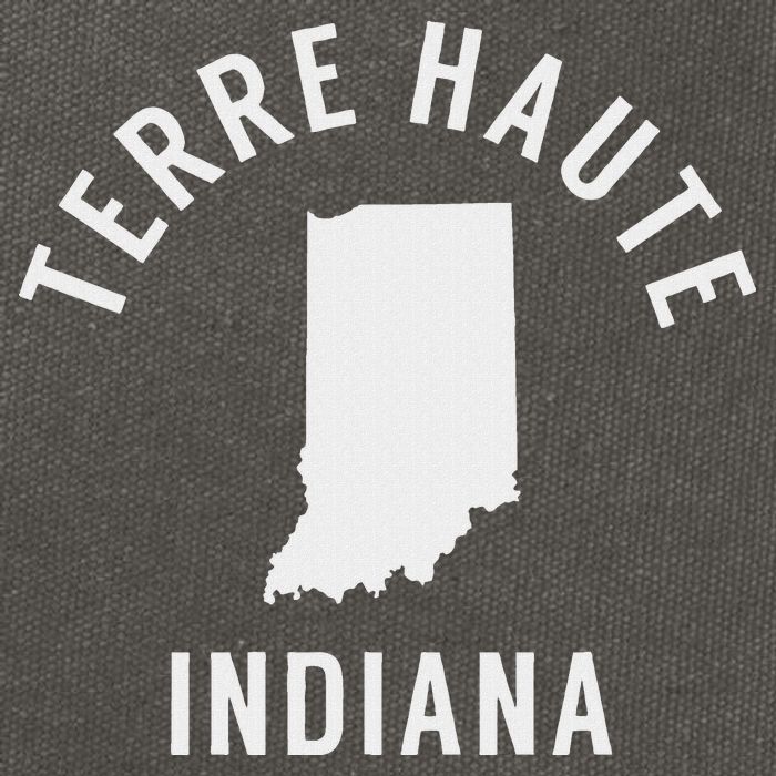 Terre Haute Indiana Souvenirs In Cotton Canvas Backpack