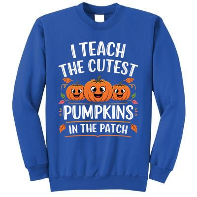 Teacher Halloween I Teach The Cutest Pumpkins In The Patch Great Gift Sweatshirt