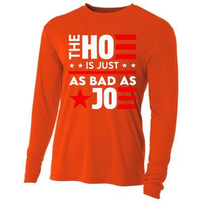 The Ho Is Just As Bad As Joe Im Voting Cooling Performance Long Sleeve Crew