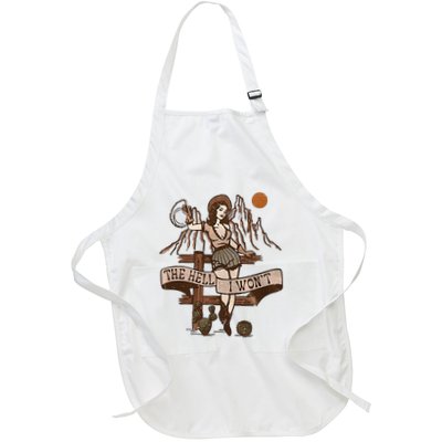 The Hell I WonT Full-Length Apron With Pockets