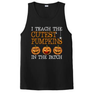 Teacher Halloween I Teach The Cutest Pumpkins In The Patch Cool Gift PosiCharge Competitor Tank