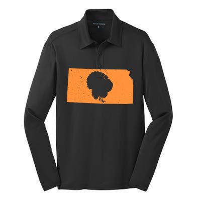 Turkey Hunting In Kansas We Love Hunting Turkey Gift Silk Touch Performance Long Sleeve Polo