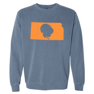 Turkey Hunting In Kansas We Love Hunting Turkey Gift Garment-Dyed Sweatshirt