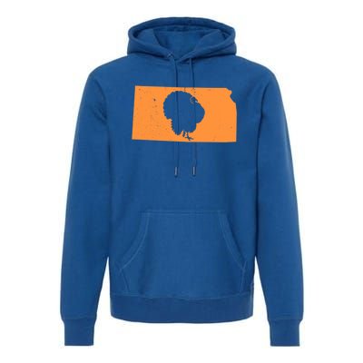 Turkey Hunting In Kansas We Love Hunting Turkey Gift Premium Hoodie