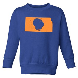 Turkey Hunting In Kansas We Love Hunting Turkey Gift Toddler Sweatshirt