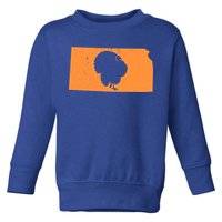 Turkey Hunting In Kansas We Love Hunting Turkey Gift Toddler Sweatshirt