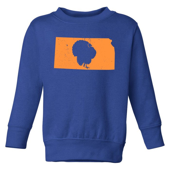 Turkey Hunting In Kansas We Love Hunting Turkey Gift Toddler Sweatshirt