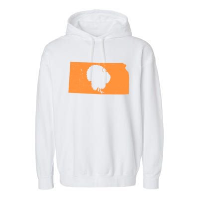 Turkey Hunting In Kansas We Love Hunting Turkey Gift Garment-Dyed Fleece Hoodie