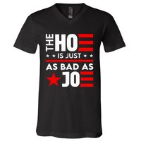 The Ho Is Just As Bad As Joe IM Voting For The Outlaw 2024 V-Neck T-Shirt