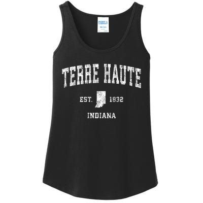 Terre Haute Indiana In Vintage Sports Ladies Essential Tank