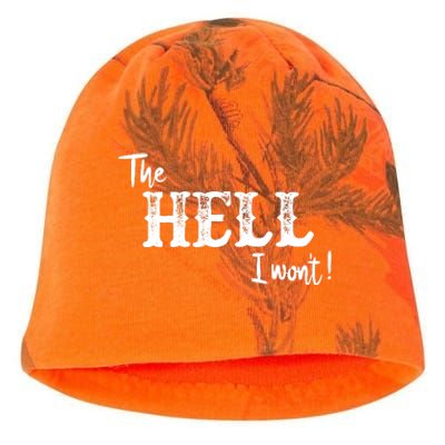 The Hell I Won't Kati - Camo Knit Beanie