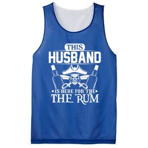 This Husband Is Here For The Rum Pirate Matching Family Meaningful Gift Mesh Reversible Basketball Jersey Tank