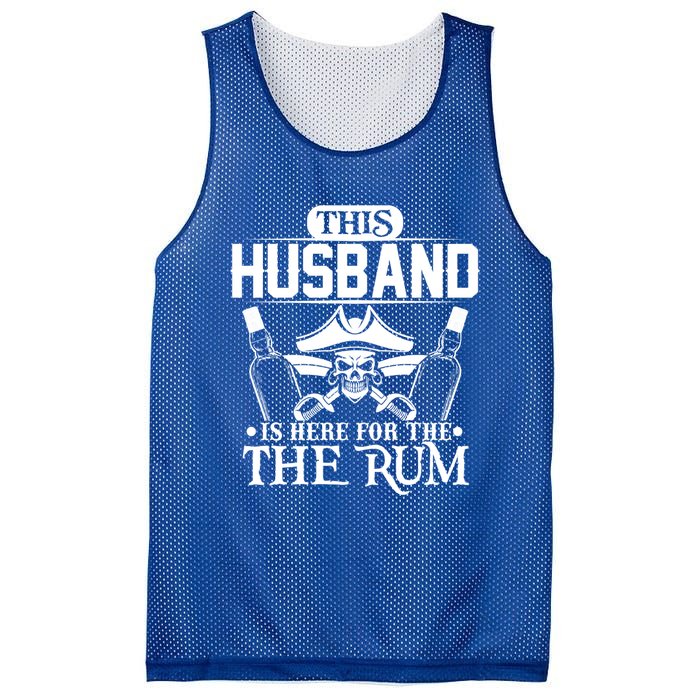 This Husband Is Here For The Rum Pirate Matching Family Meaningful Gift Mesh Reversible Basketball Jersey Tank