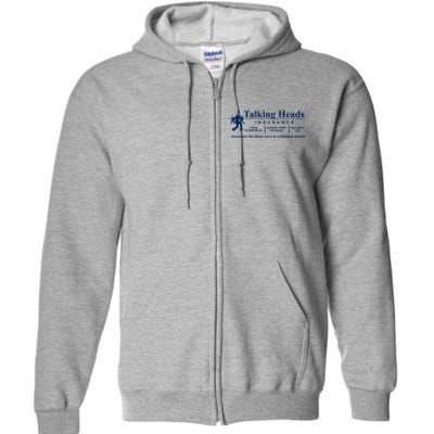 Talking Heads Insurance Full Zip Hoodie