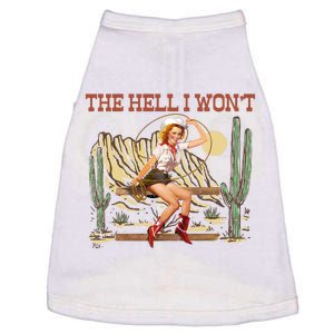 The Hell I WonT Retro Western Cowgirl Doggie Tank