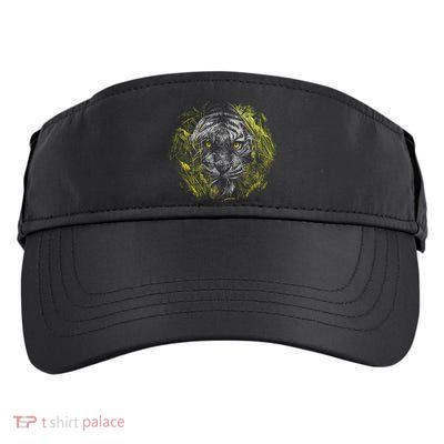 Tiger Hiding In The Grass Adult Drive Performance Visor