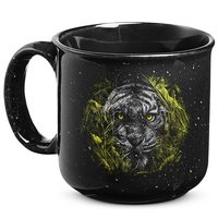 Tiger Hiding In The Grass 15oz Campfire Ceramic Mug