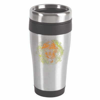 Tiger Hiding In The Grass 16oz Travel Tumbler