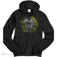 Tiger Hiding In The Grass Tie Dye Hoodie