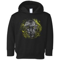 Tiger Hiding In The Grass Toddler Hoodie