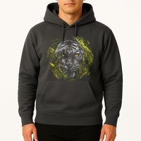 Tiger Hiding In The Grass Hoodie