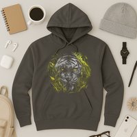 Tiger Hiding In The Grass Hoodie