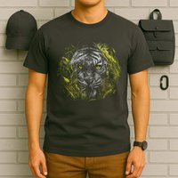 Tiger Hiding In The Grass T-Shirt