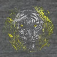 Tiger Hiding In The Grass T-Shirt