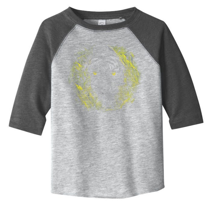 Tiger Hiding In The Grass Toddler Fine Jersey T-Shirt