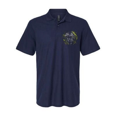 Tiger Hiding In The Grass Softstyle Adult Sport Polo